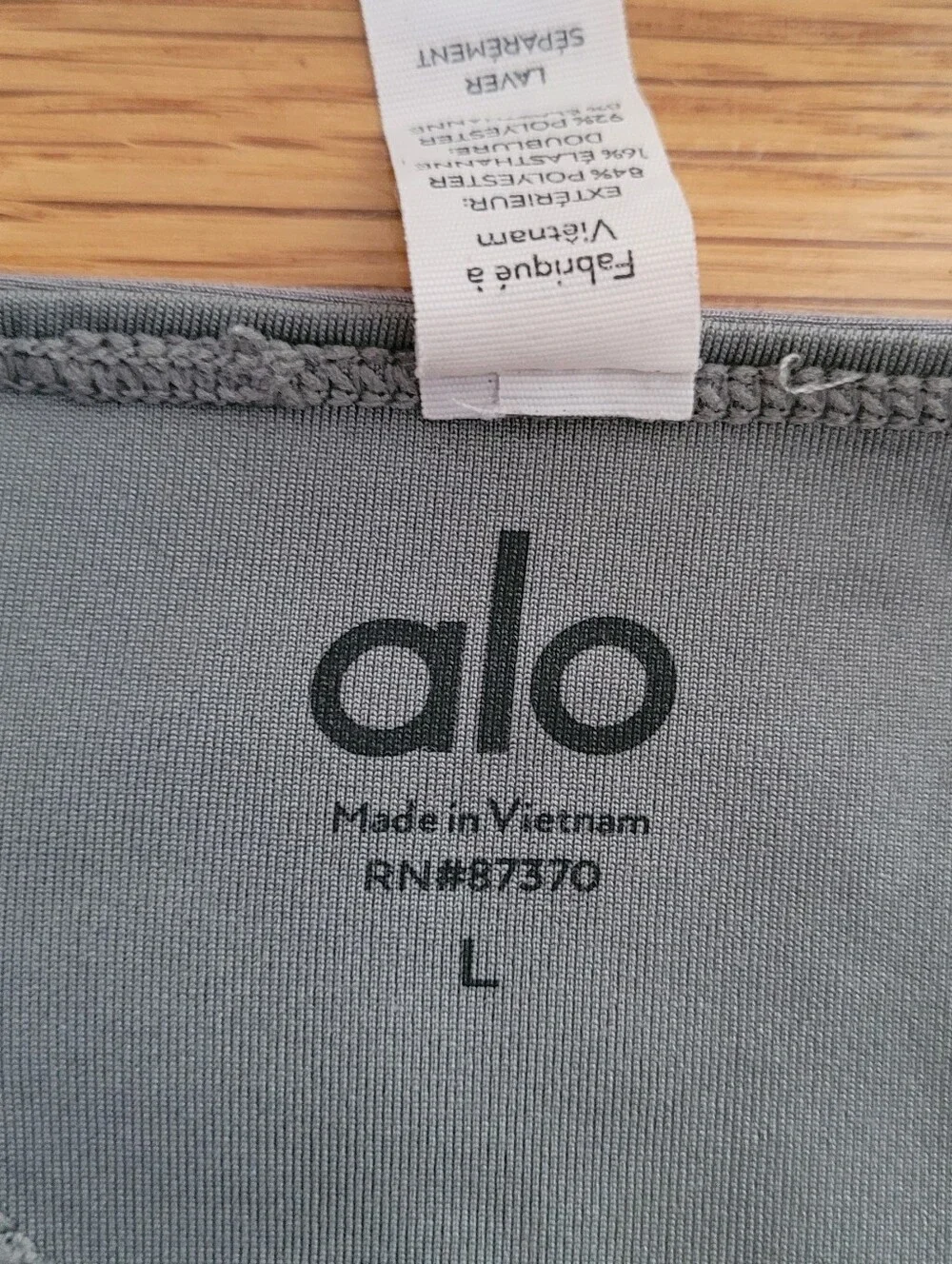 ALO YOGA AIRLIFT BARRE BODYSUIT IN STERLING